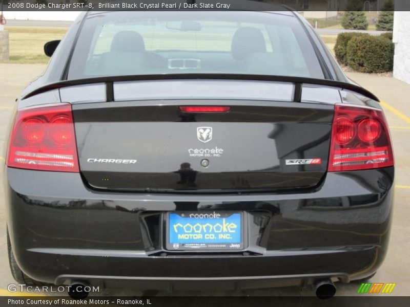 Brilliant Black Crystal Pearl / Dark Slate Gray 2008 Dodge Charger SRT-8