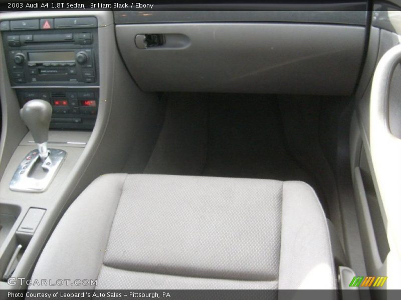 Brilliant Black / Ebony 2003 Audi A4 1.8T Sedan