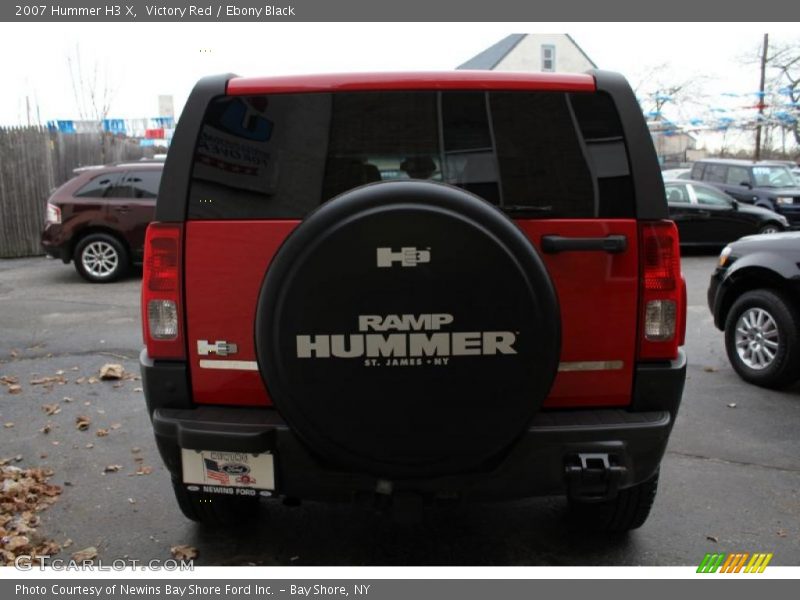 Victory Red / Ebony Black 2007 Hummer H3 X