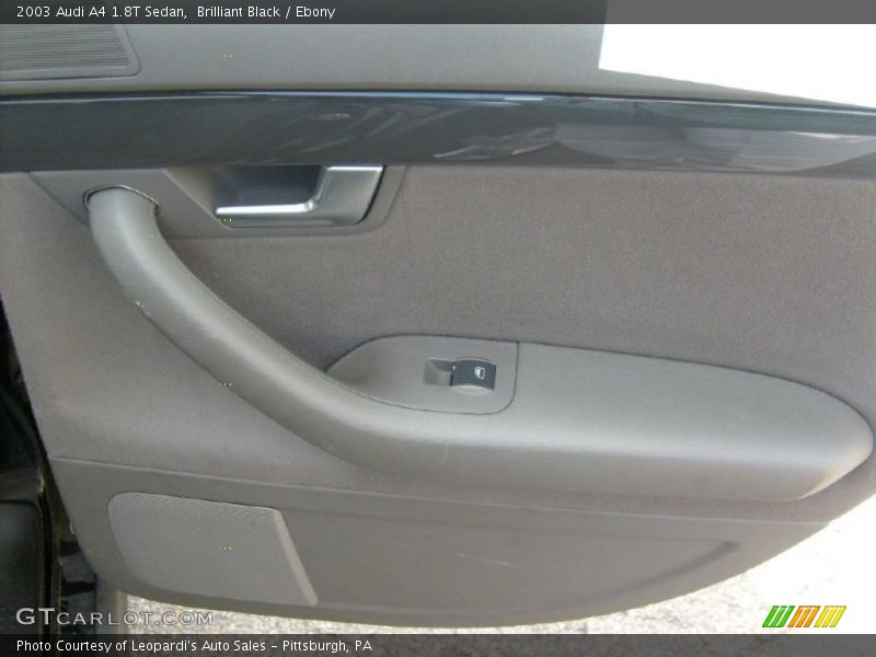 Brilliant Black / Ebony 2003 Audi A4 1.8T Sedan