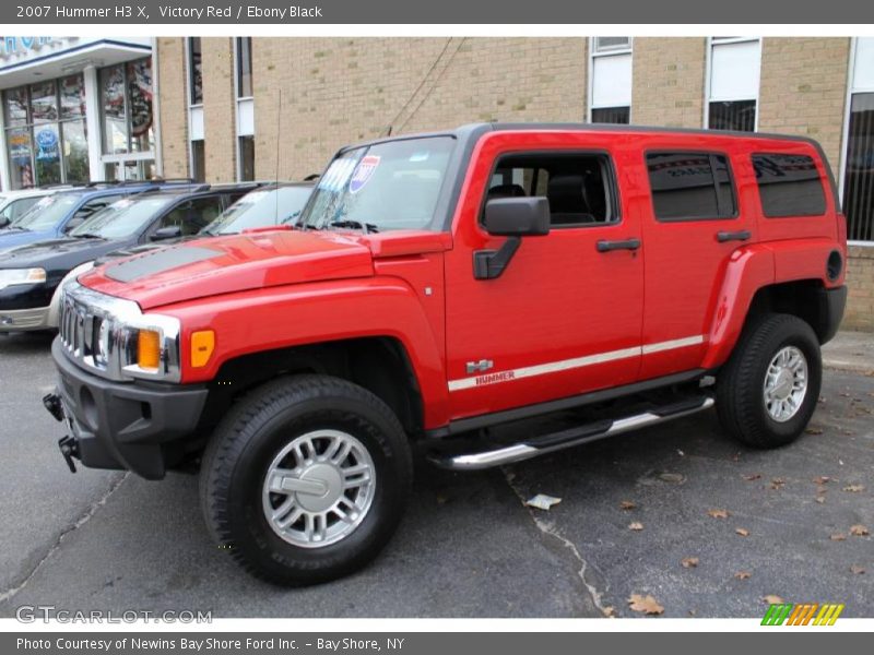 Victory Red / Ebony Black 2007 Hummer H3 X