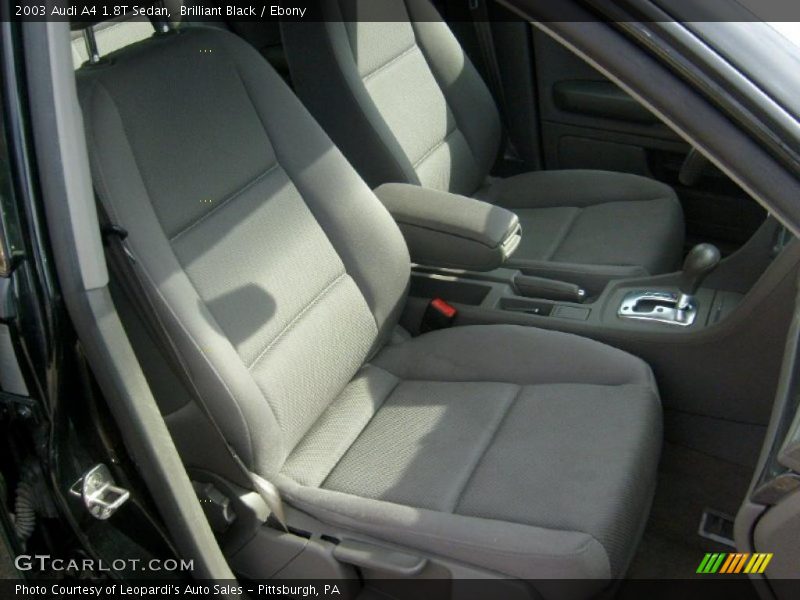 Brilliant Black / Ebony 2003 Audi A4 1.8T Sedan