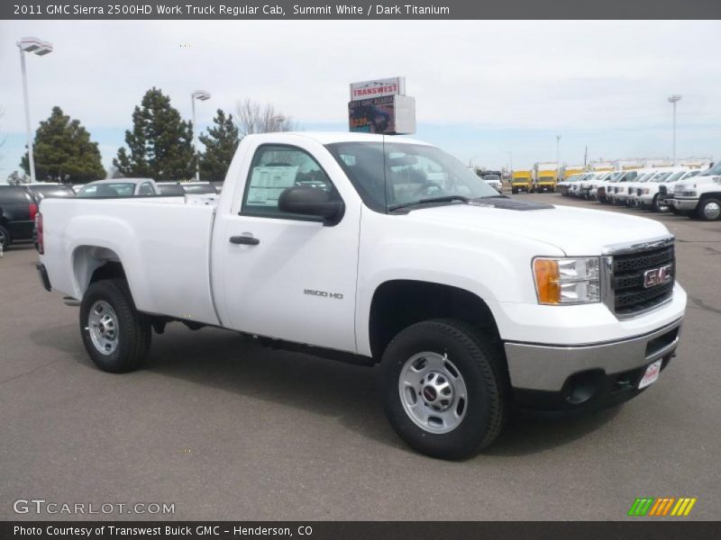 2011 Sierra 2500HD Work Truck Regular Cab Summit White