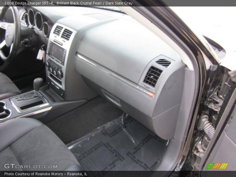 Brilliant Black Crystal Pearl / Dark Slate Gray 2008 Dodge Charger SRT-8