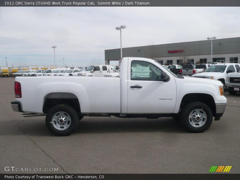 Summit White / Dark Titanium 2011 GMC Sierra 2500HD Work Truck Regular Cab