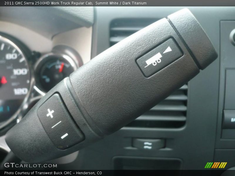  2011 Sierra 2500HD Work Truck Regular Cab 6 Speed Automatic Shifter