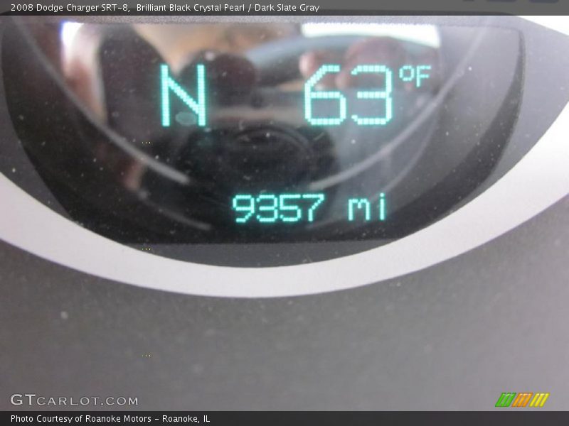 Brilliant Black Crystal Pearl / Dark Slate Gray 2008 Dodge Charger SRT-8