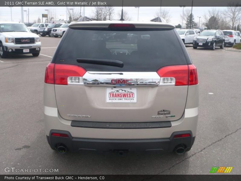 Gold Mist Metallic / Jet Black 2011 GMC Terrain SLE AWD