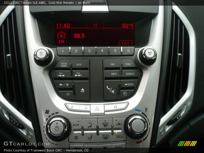 Controls of 2011 Terrain SLE AWD
