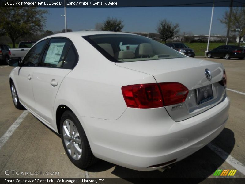 Candy White / Cornsilk Beige 2011 Volkswagen Jetta SE Sedan
