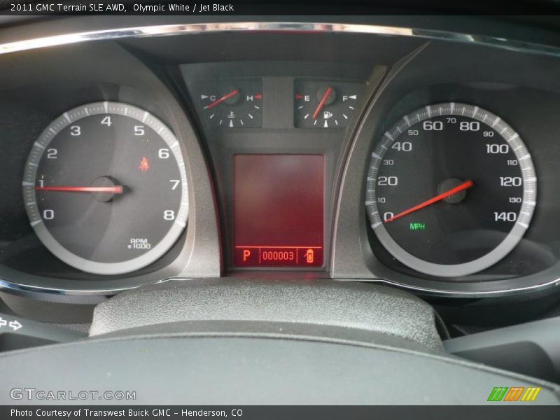 Olympic White / Jet Black 2011 GMC Terrain SLE AWD
