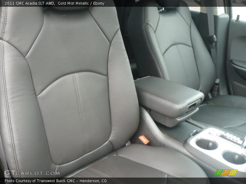 Gold Mist Metallic / Ebony 2011 GMC Acadia SLT AWD