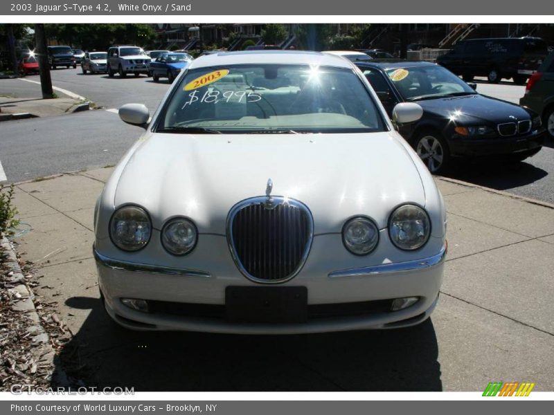 White Onyx / Sand 2003 Jaguar S-Type 4.2