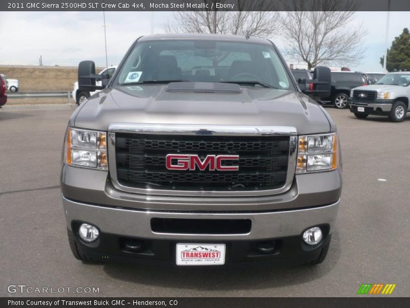 Mocha Steel Metallic / Ebony 2011 GMC Sierra 2500HD SLT Crew Cab 4x4