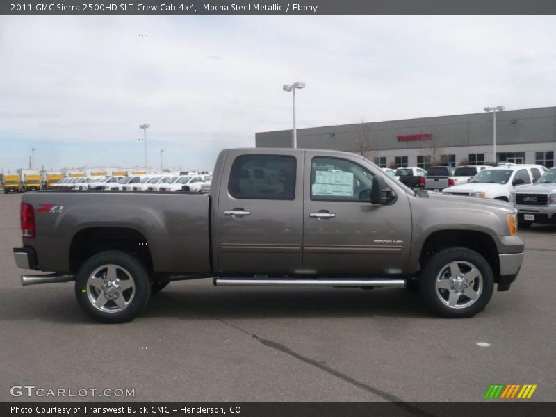 Mocha Steel Metallic / Ebony 2011 GMC Sierra 2500HD SLT Crew Cab 4x4
