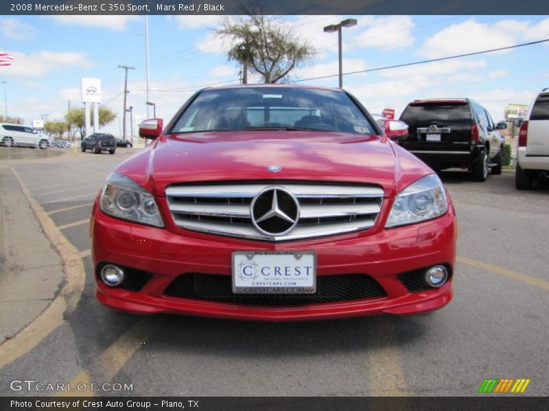 Mars Red / Black 2008 Mercedes-Benz C 350 Sport