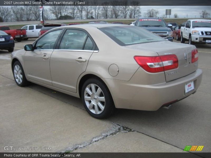 Dune Pearl Metallic / Sand 2007 Lincoln MKZ Sedan