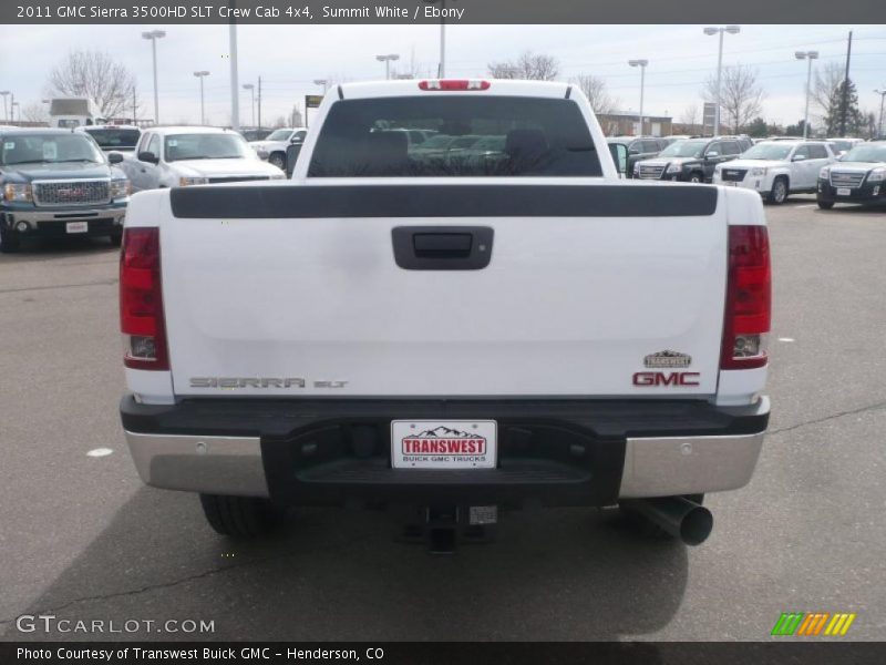 Summit White / Ebony 2011 GMC Sierra 3500HD SLT Crew Cab 4x4