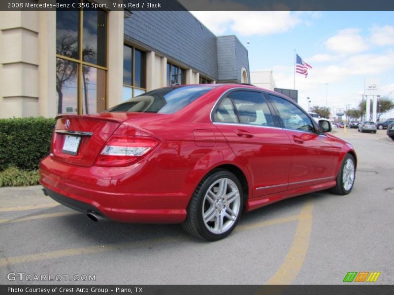 Mars Red / Black 2008 Mercedes-Benz C 350 Sport