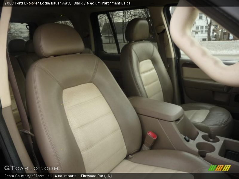 Black / Medium Parchment Beige 2003 Ford Explorer Eddie Bauer AWD