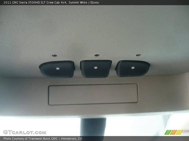 Summit White / Ebony 2011 GMC Sierra 3500HD SLT Crew Cab 4x4