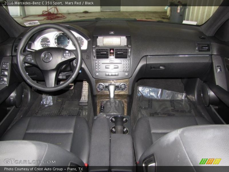 Mars Red / Black 2008 Mercedes-Benz C 350 Sport
