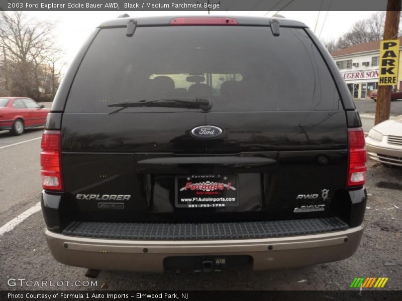 Black / Medium Parchment Beige 2003 Ford Explorer Eddie Bauer AWD