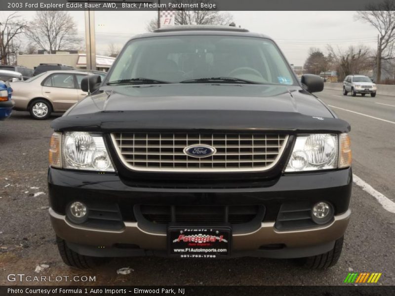 Black / Medium Parchment Beige 2003 Ford Explorer Eddie Bauer AWD