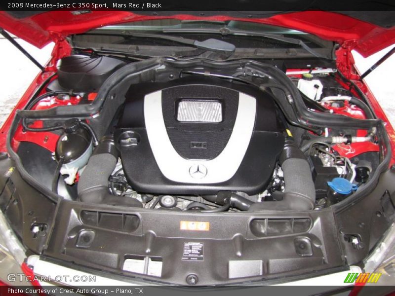 Mars Red / Black 2008 Mercedes-Benz C 350 Sport