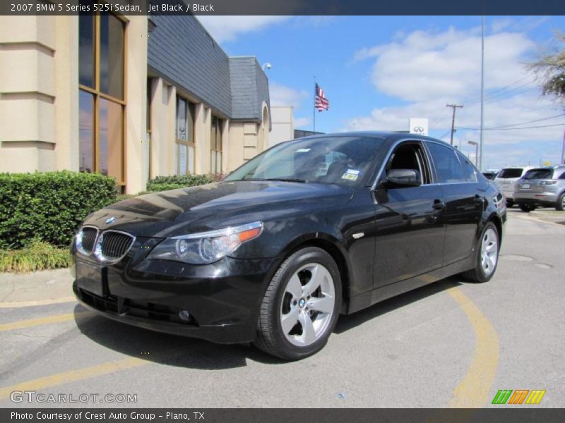 Jet Black / Black 2007 BMW 5 Series 525i Sedan