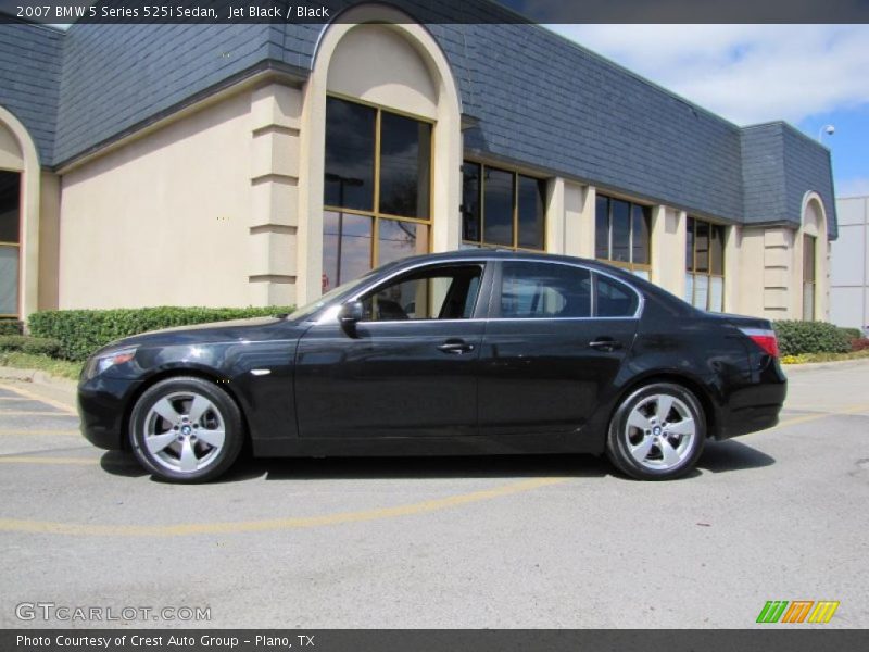 Jet Black / Black 2007 BMW 5 Series 525i Sedan