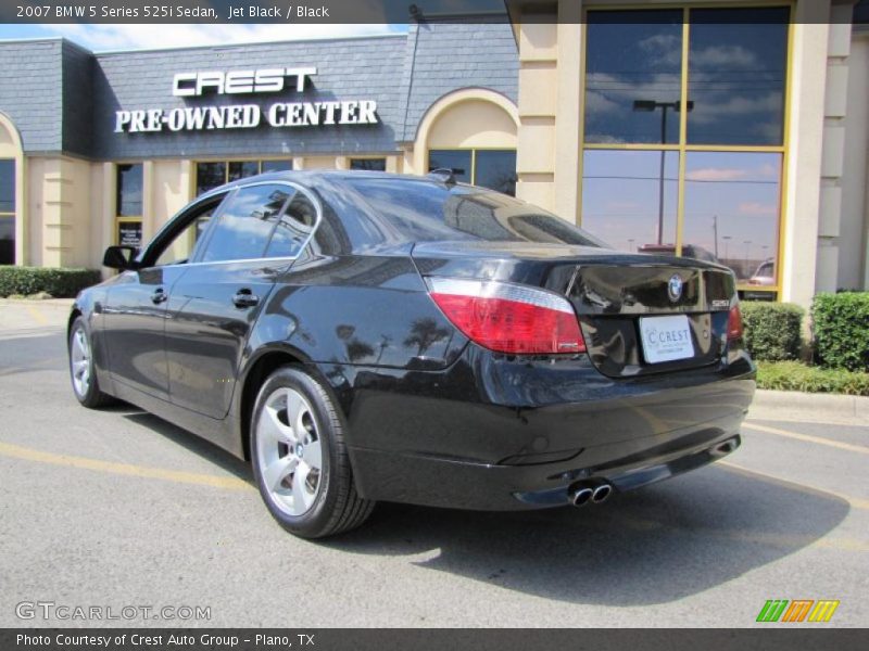 Jet Black / Black 2007 BMW 5 Series 525i Sedan