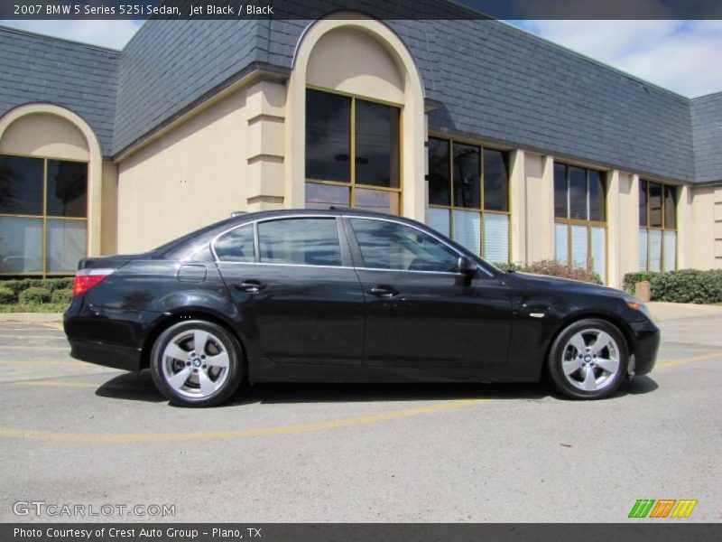 Jet Black / Black 2007 BMW 5 Series 525i Sedan