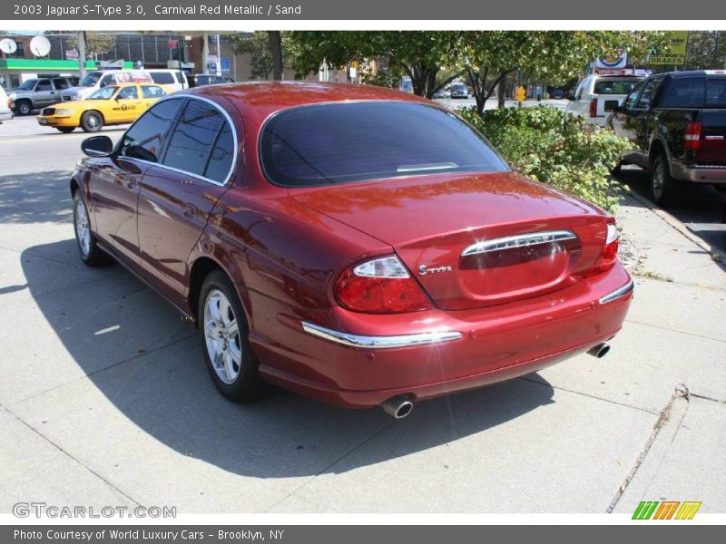 Carnival Red Metallic / Sand 2003 Jaguar S-Type 3.0