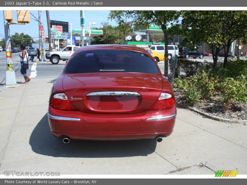 Carnival Red Metallic / Sand 2003 Jaguar S-Type 3.0