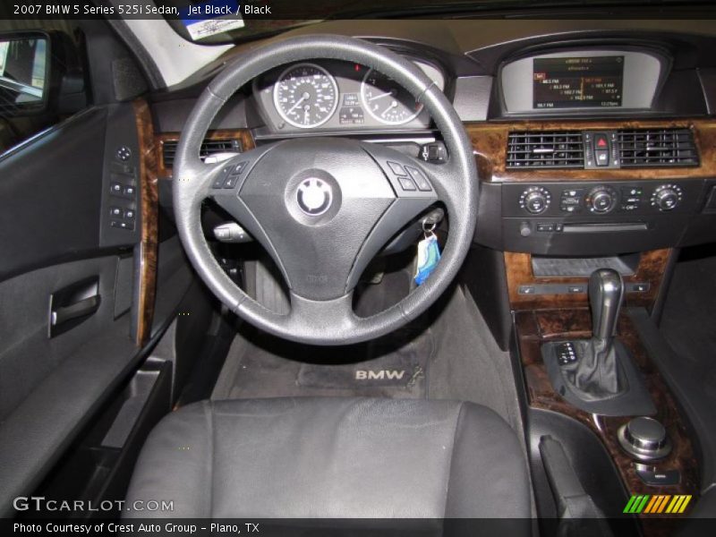 Jet Black / Black 2007 BMW 5 Series 525i Sedan
