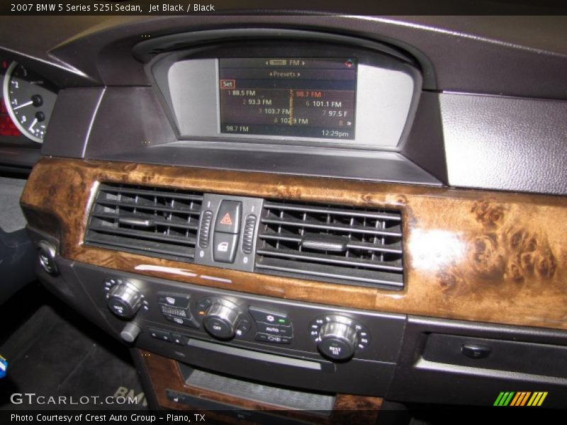 Jet Black / Black 2007 BMW 5 Series 525i Sedan
