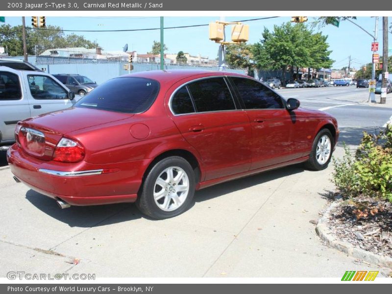 Carnival Red Metallic / Sand 2003 Jaguar S-Type 3.0