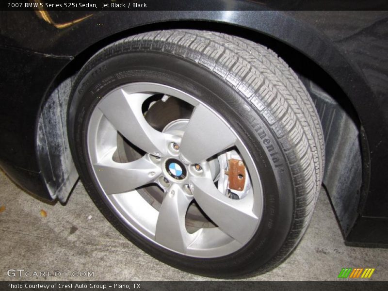 Jet Black / Black 2007 BMW 5 Series 525i Sedan