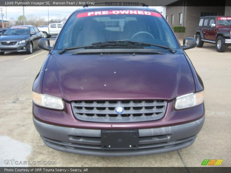 Maroon Pearl / Mist Gray 1998 Plymouth Voyager SE