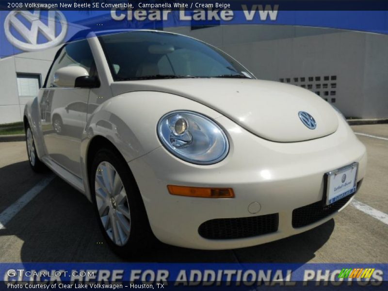 Campanella White / Cream Beige 2008 Volkswagen New Beetle SE Convertible