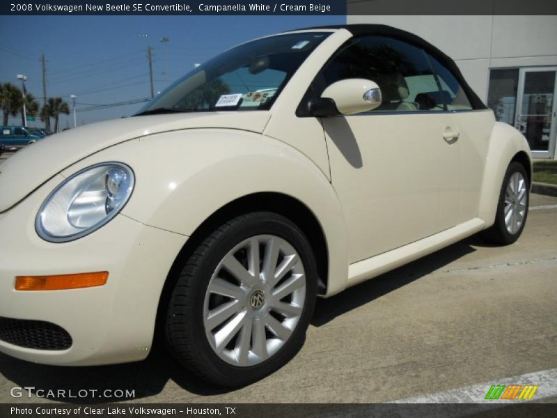 Campanella White / Cream Beige 2008 Volkswagen New Beetle SE Convertible