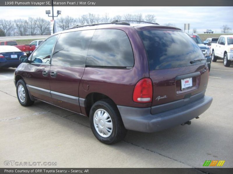 Maroon Pearl / Mist Gray 1998 Plymouth Voyager SE