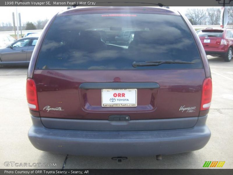 Maroon Pearl / Mist Gray 1998 Plymouth Voyager SE