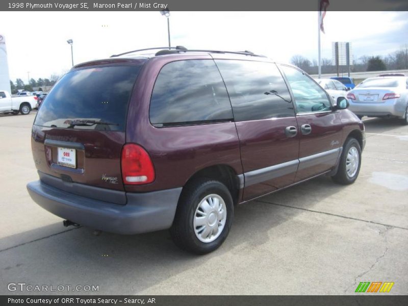 Maroon Pearl / Mist Gray 1998 Plymouth Voyager SE