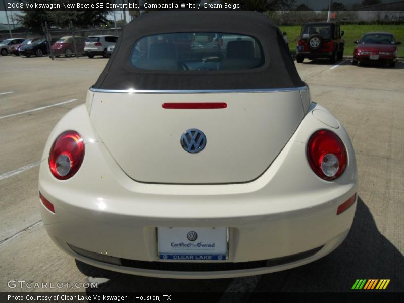 Campanella White / Cream Beige 2008 Volkswagen New Beetle SE Convertible