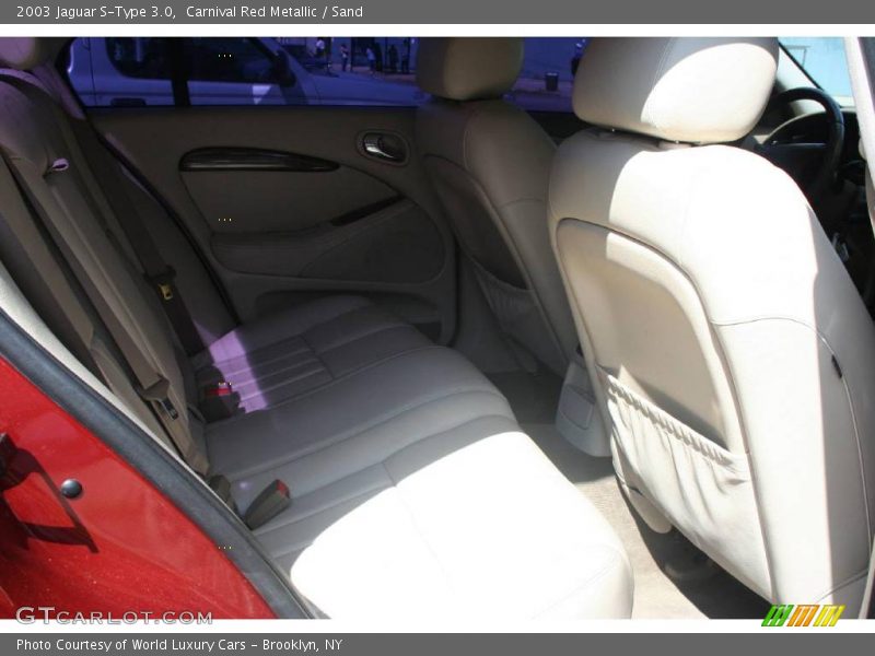 Carnival Red Metallic / Sand 2003 Jaguar S-Type 3.0