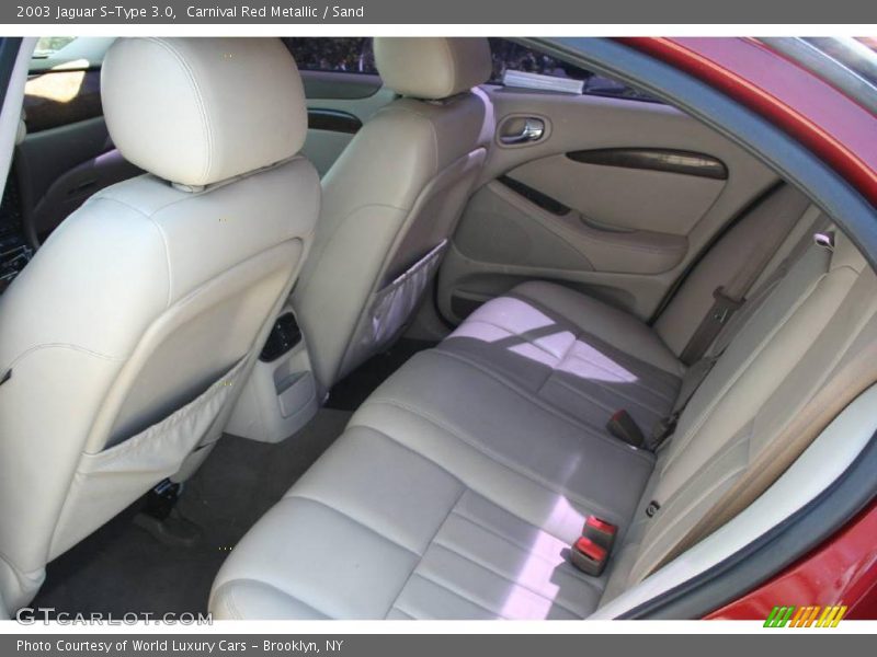 Carnival Red Metallic / Sand 2003 Jaguar S-Type 3.0