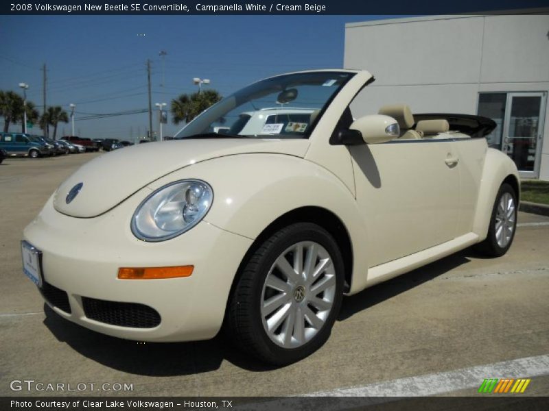 Campanella White / Cream Beige 2008 Volkswagen New Beetle SE Convertible