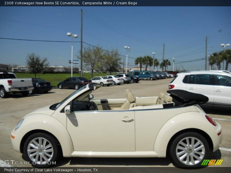 Campanella White / Cream Beige 2008 Volkswagen New Beetle SE Convertible